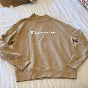 Champion Beige Crewneck Sweatshirt
